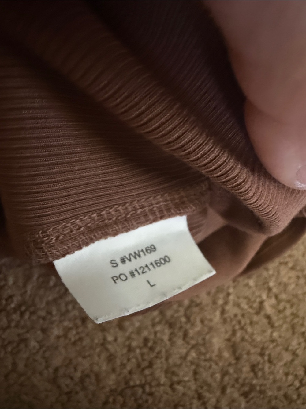 Vuori Ribbed Short Sleeve Tee - Brown - Picture 4 of 4